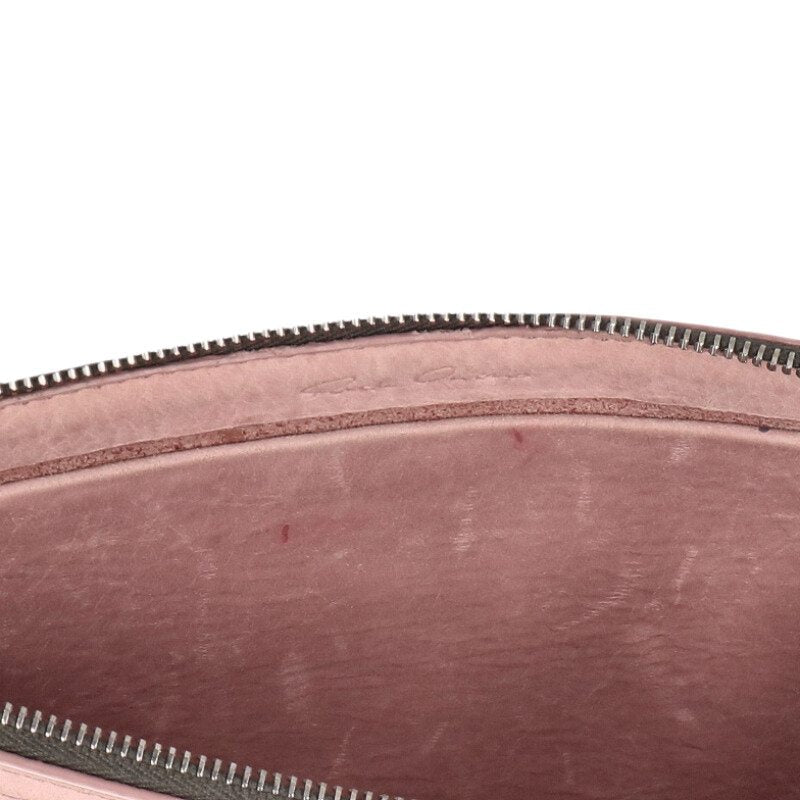Rick Owens Leather Shoulder Bag Pink Size ONE SIZE