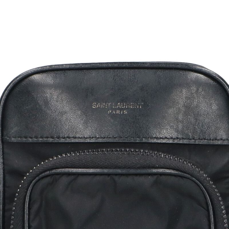 SAINT LAURENT PARIS Nylon Leather Mini Size ONE SIZE