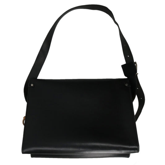 JILSANDER Embossed Logo Leather Shoulder Bag Size ONE SIZE