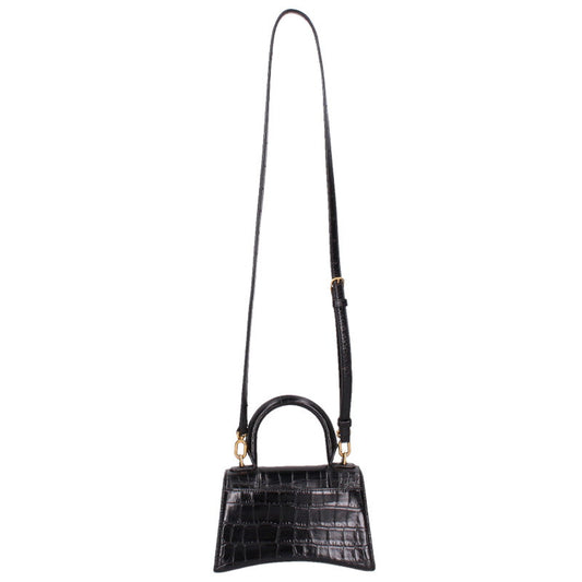 BALENCIAGA Hourglass XS Leather Shoulder Bag Size ONE SIZE
