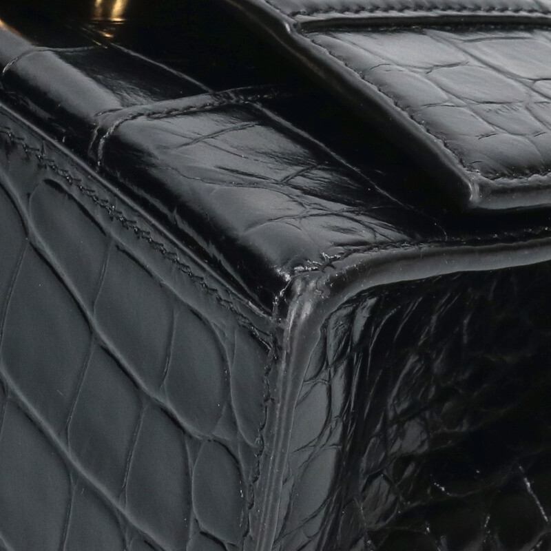 BALENCIAGA Hourglass XS Leather Shoulder Bag Size ONE SIZE