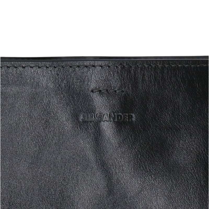 JILSANDER Belt Hobo Leather Shoulder Bag Black Size ONE SIZE