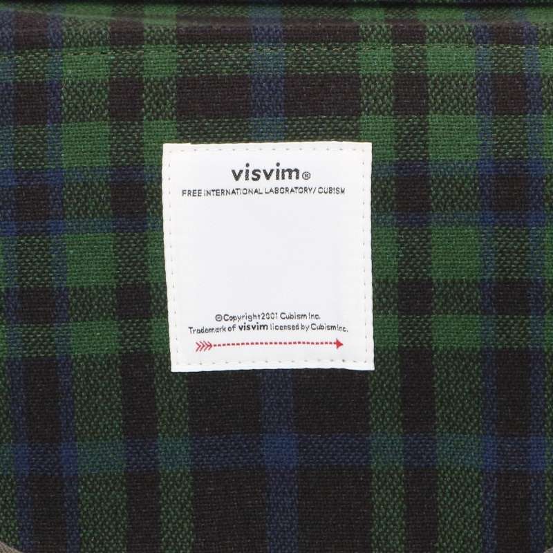 VISVIM Buffalo Check Record Shoulder Bag Size ONE SIZE