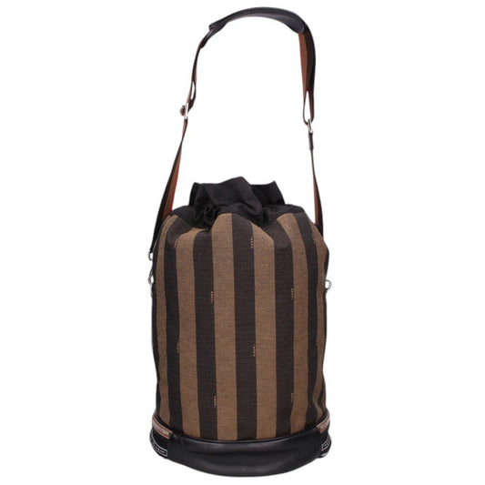 FENDI Black/Beige Pecan Pattern Shoulder Bag Size ONE SIZE