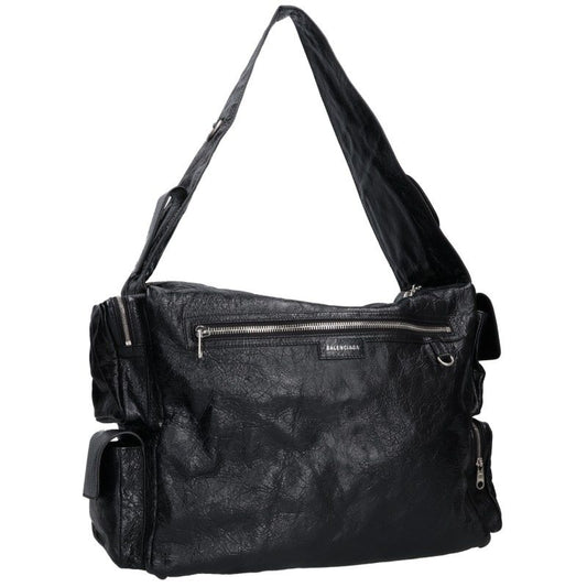 BALENCIAGA Super Busy Sling Shoulder Bag Black Size ONE SIZE