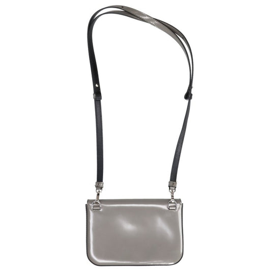 PRADA 2VD061 Leather Shoulder Bag Gray