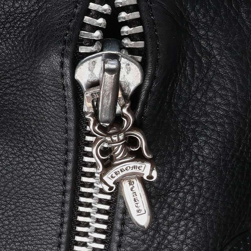 Chrome Hearts Cemetery Patch Gunslinger Leather Shoulder Bag
