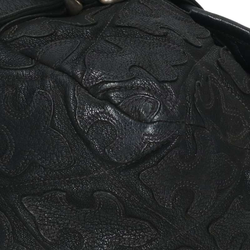Chrome Hearts G BENDER Flare Patch Leather Shoulder Bag