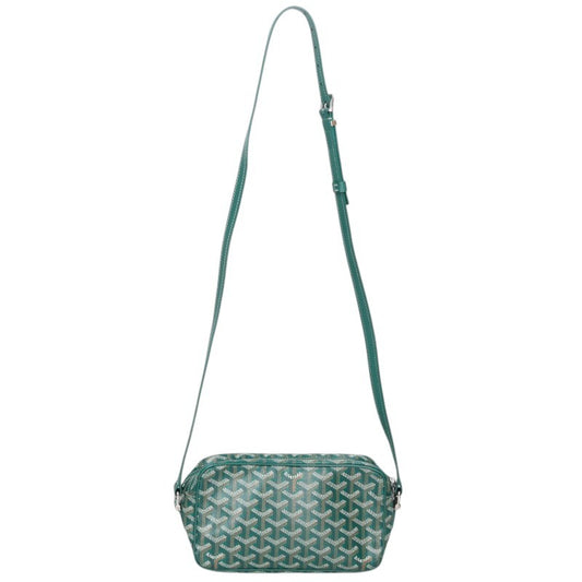 GOYARD Cap Vert PM PVC Coated Leather Bag Green Size PM