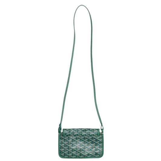 GOYARD Plumet PVC Wallet Pouch Shoulder Bag Green