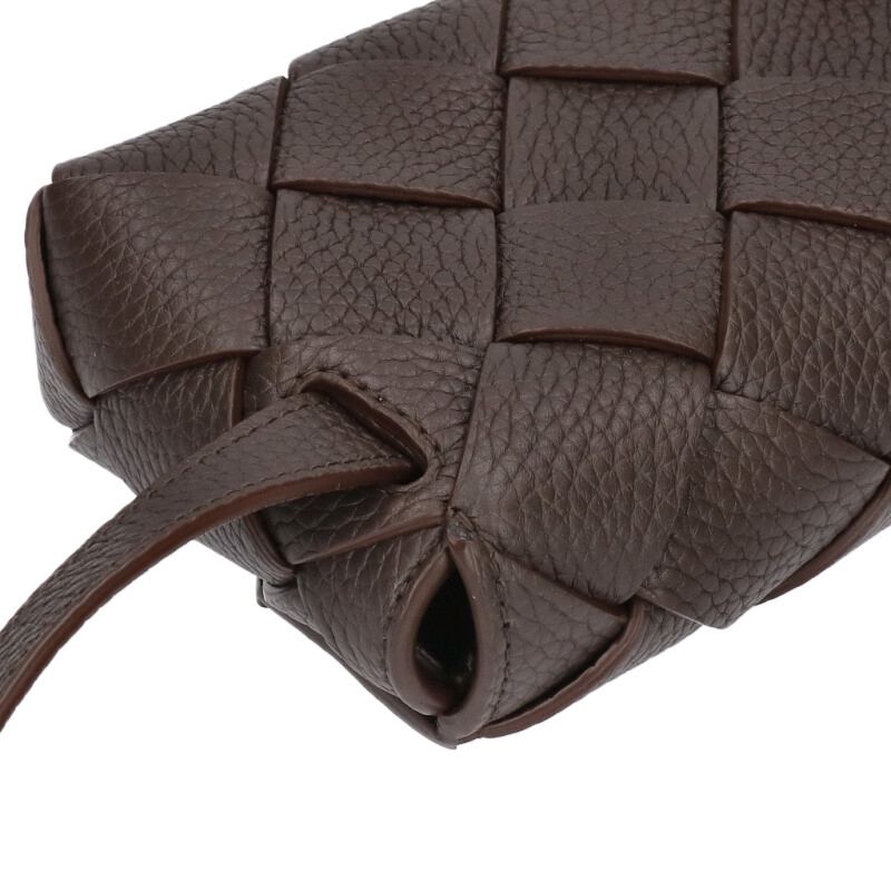 BOTTEGA VENETA Diago Leather Waist Bag Brown Size ONE SIZE