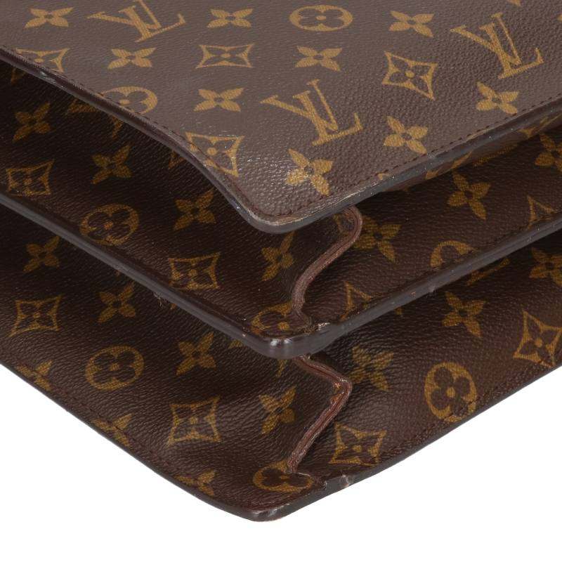 LOUISVUITTON Monogram Serviette Briefcase Size ONE SIZE