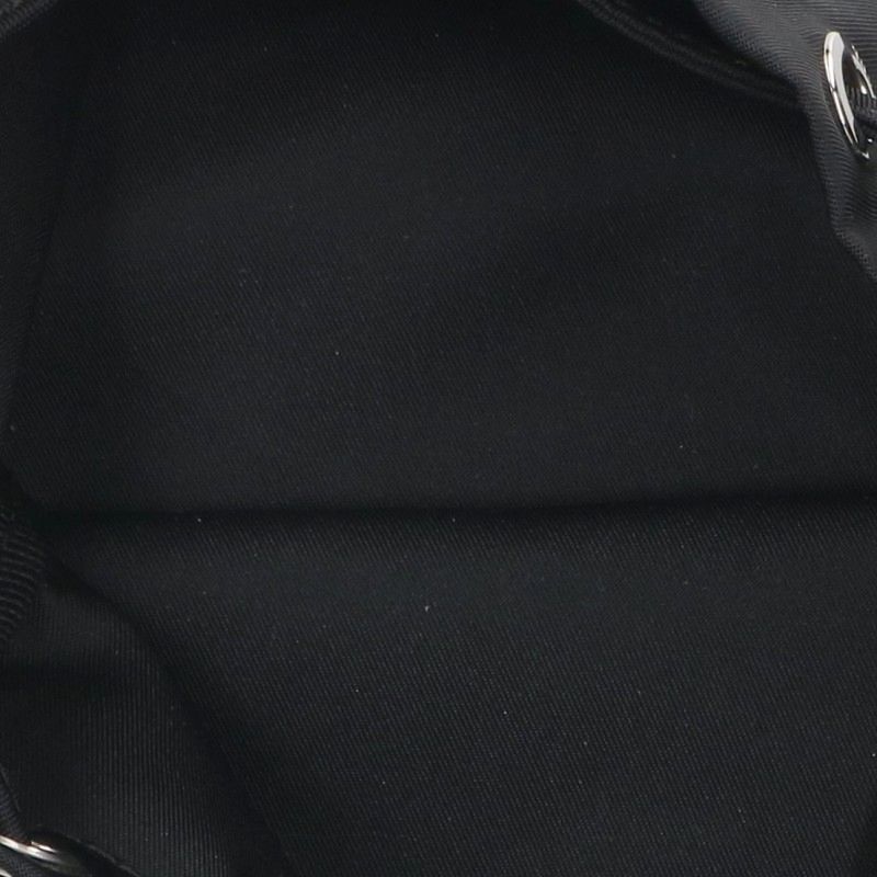PRADA Triangle Logo Drawstring Pouch Black Size ONE SIZE
