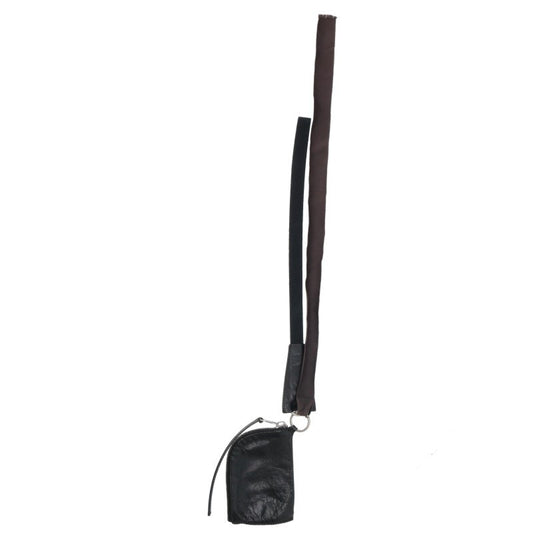 Rick Owens Leather Pouch Black Size ONE SIZE