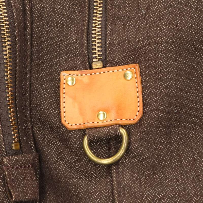 PORTER Herringbone Canvas Backpack Brown Size ONE SIZE