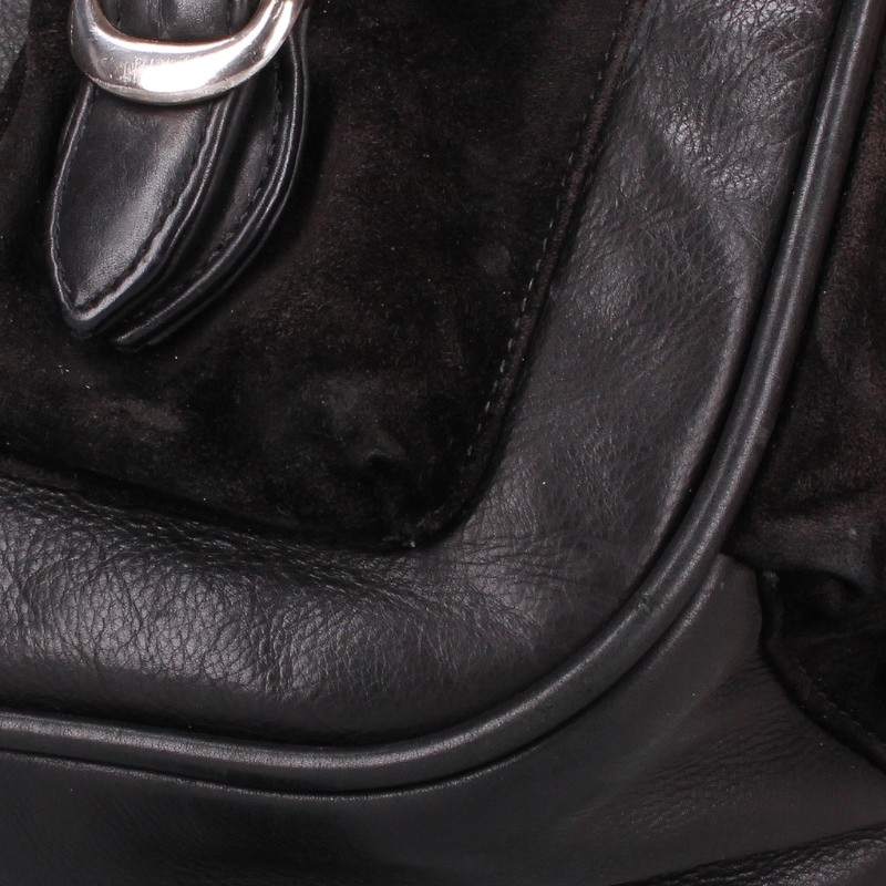 Chrome Hearts Zero Cross Ball Suede Leather Backpack