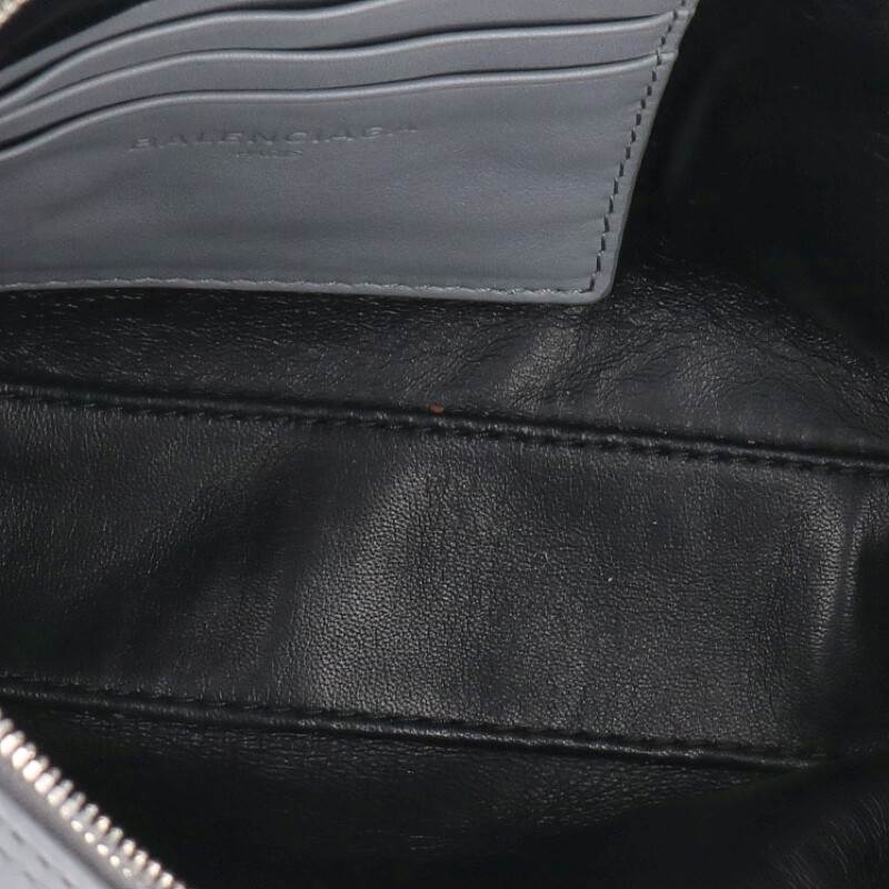 BALENCIAGA 476976 Triangle Logo Print Clutch Size ONE SIZE