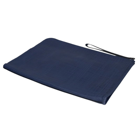 LOEWE 61504 Anagram Leather Clutch Blue Size ONE SIZE