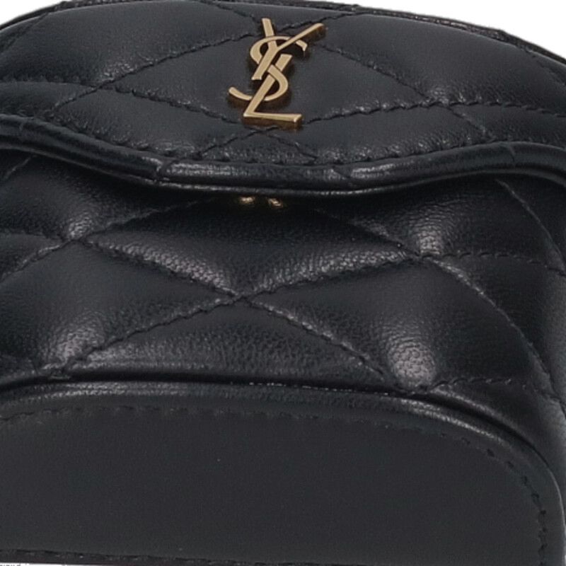 SAINT LAURENT PARIS Logo Plate Micro Box Bag Size ONE SIZE