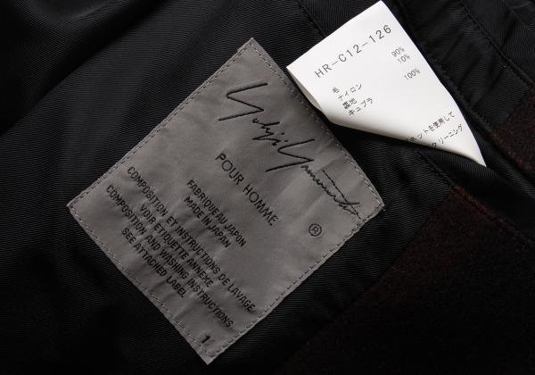 Yohji Yamamoto POUR HOMME 20AW Suzume Coat Black/Red Size 1
