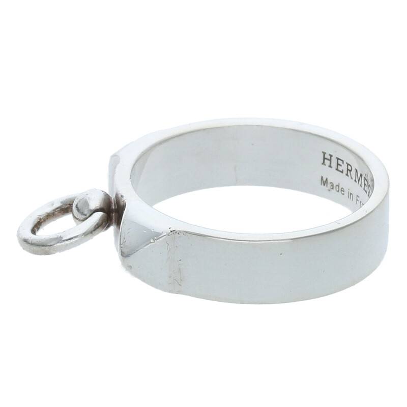 HERMES Collier de Chien PM .925 Silver Ring Size ONE SIZE