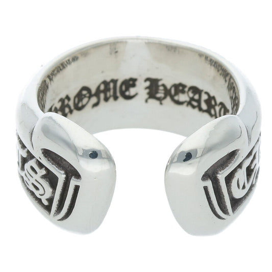 Chrome Hearts SM SCROLL LABEL Ring Silver (Silver 9.64g)