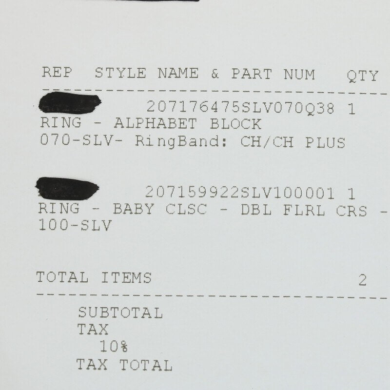 Chrome Hearts BABY CLSC Double Floral Silver Size ONE SIZE