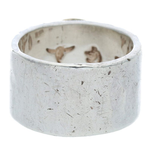 TADY & KING Flat Ring GP Longhorn K18 Silver Size ONE SIZE