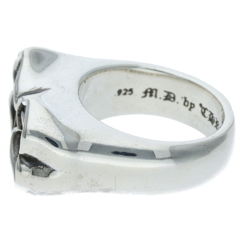 Chrome Hearts PPO Double Chomper Silver Ring Size ONE SIZE