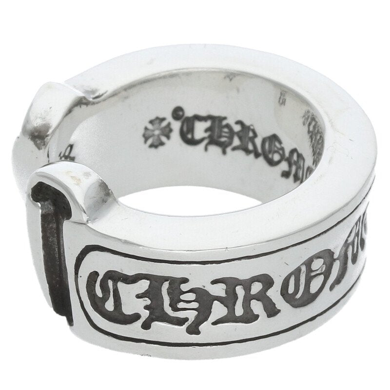 Chrome Hearts LG SCROLL LABEL Silver Ring Size JP 3.5