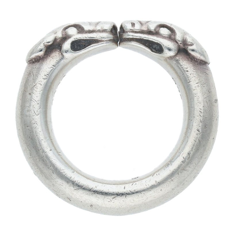 Chrome Hearts Double Dog Silver Ring Size US 4