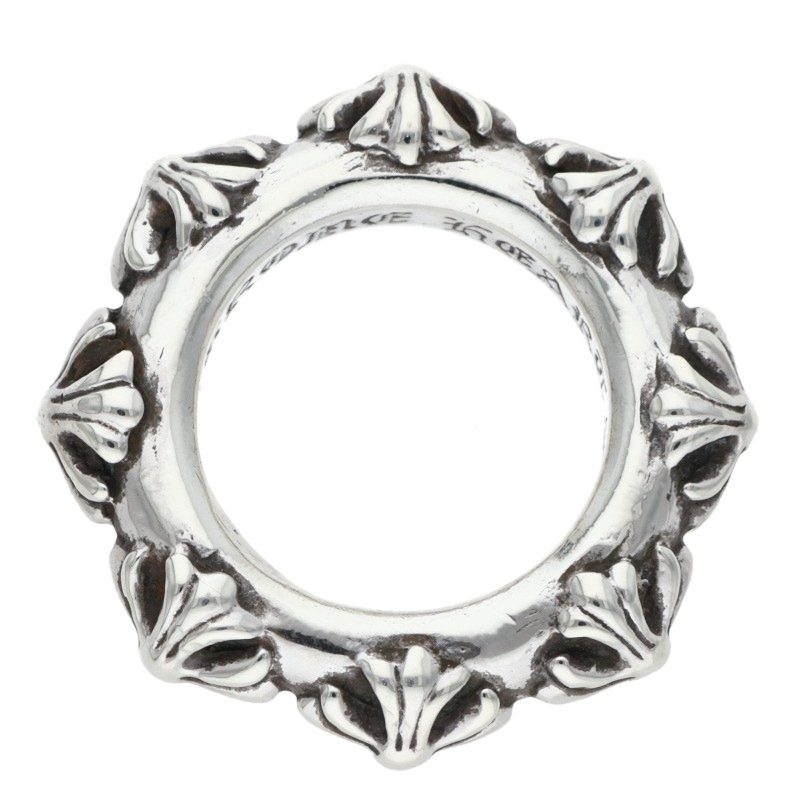 Chrome Hearts CROSS BAND Silver Ring Size ONE SIZE