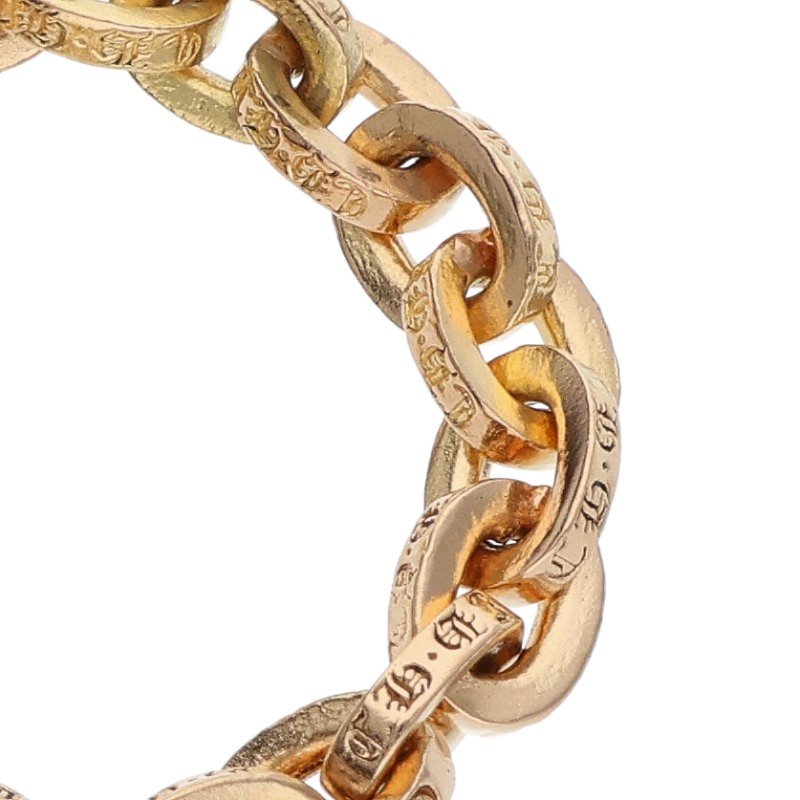 Chrome Hearts 22K Paper Chain Gold Ring Size ONE SIZE Yellow