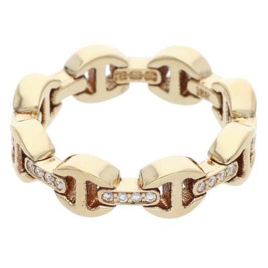 HOORSENBUHS DAME TRI-LINK 18K Yellow Gold Size ONE SIZE