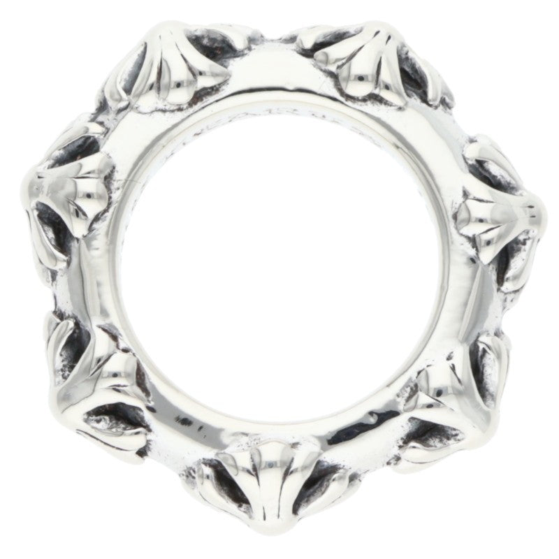 Chrome Hearts CROSS BAND Silver Ring Size US 4