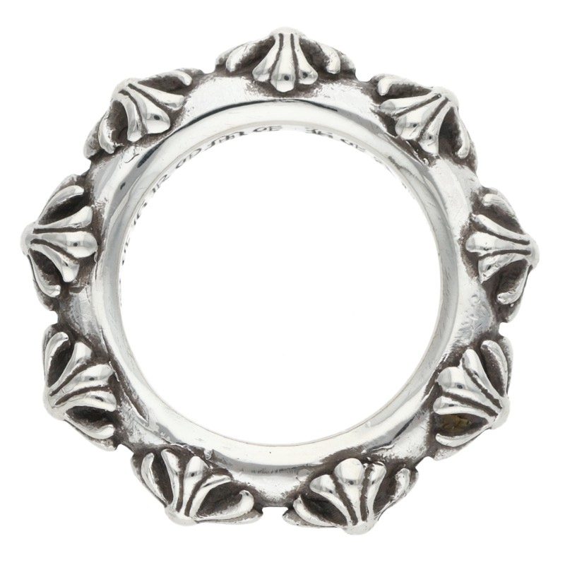 Chrome Hearts CROSS BAND Silver Ring Size US 9