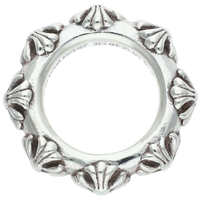 Chrome Hearts CROSS BAND Silver Ring Size ONE SIZE