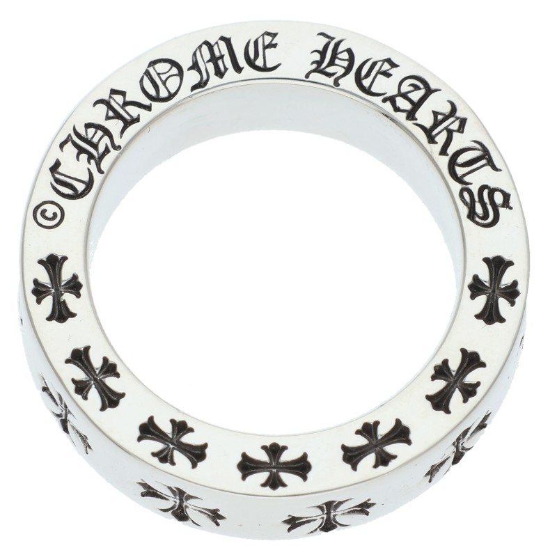 Chrome Hearts 6mm Spacer Forever Silver Ring Size US 5
