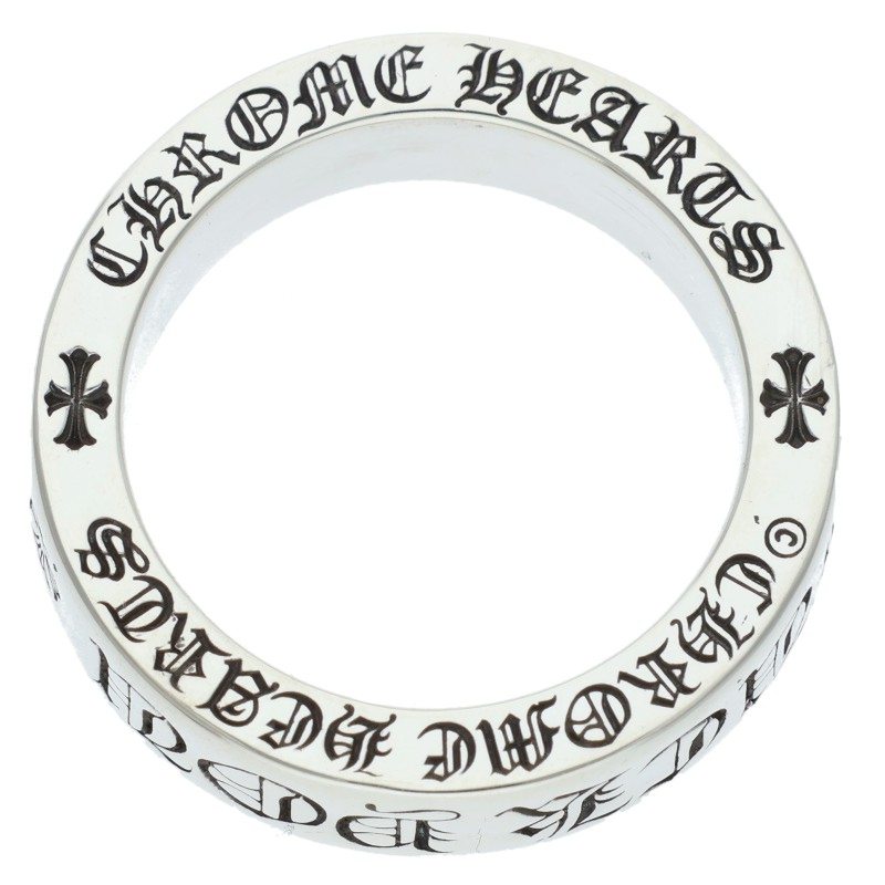 Chrome Hearts 6mm SPACER FUCKYOU Silver Ring Size ONE SIZE