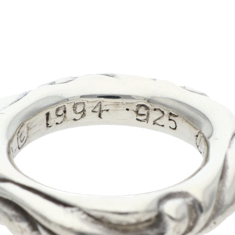 Chrome Hearts SCRL BAND Ring Silver Size JP 9 (Silver 9.58g)
