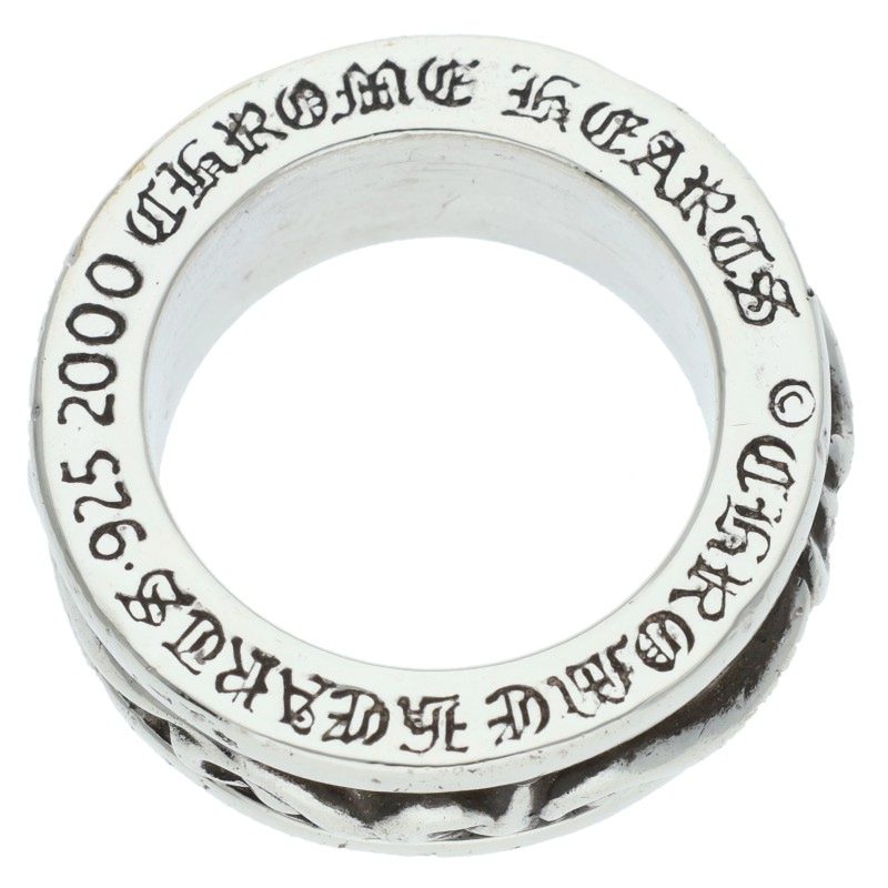 Chrome Hearts RING SPINNER SCROLL Silver Ring Size US 8.5