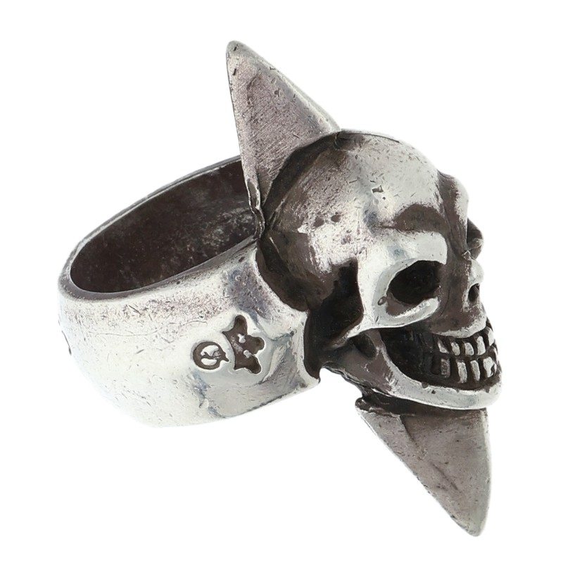 GABOR Early Maria Spike Skull .925 Silver Ring Size ONE SIZE