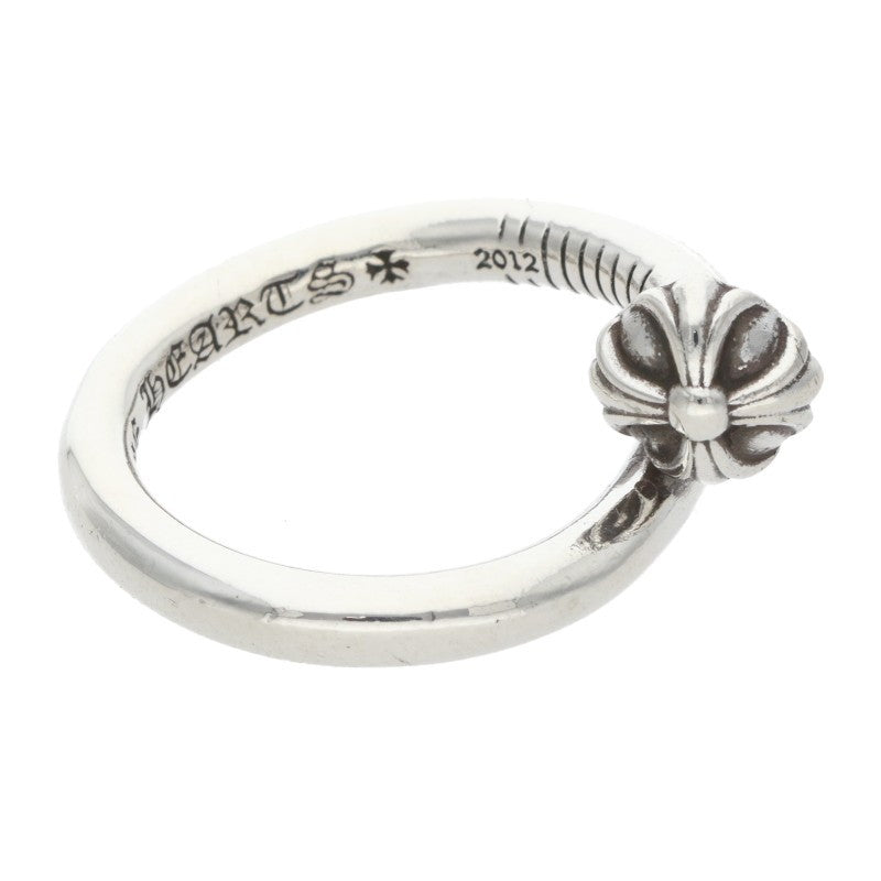 Chrome Hearts Nail Cross Ball 925 Silver Ring Size US 7