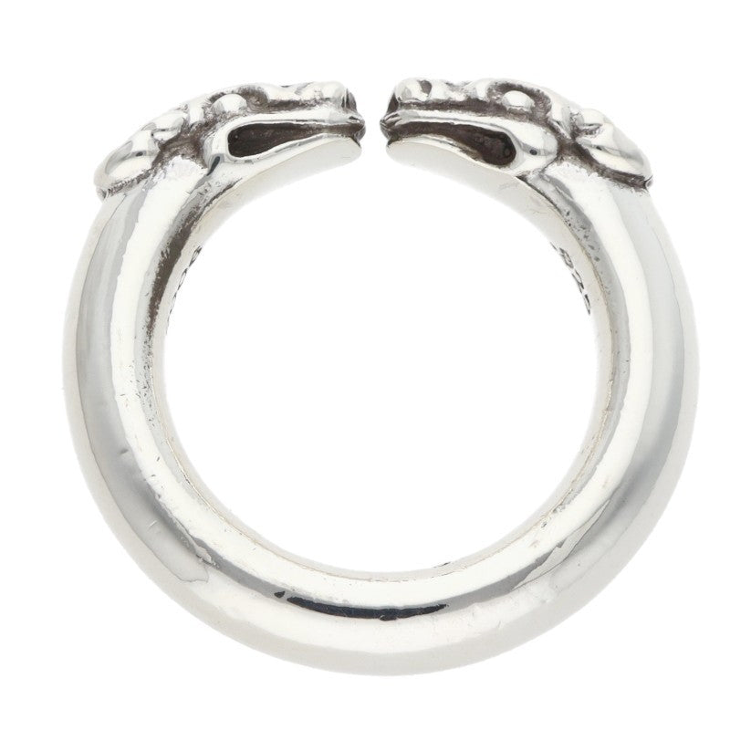 Chrome Hearts DOUBLE DOG RING Silver Ring Size ONE SIZE