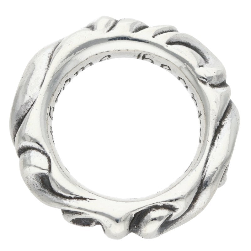 Chrome Hearts SCRL BAND Ring Silver Size JP 7 (Silver 7.89g)