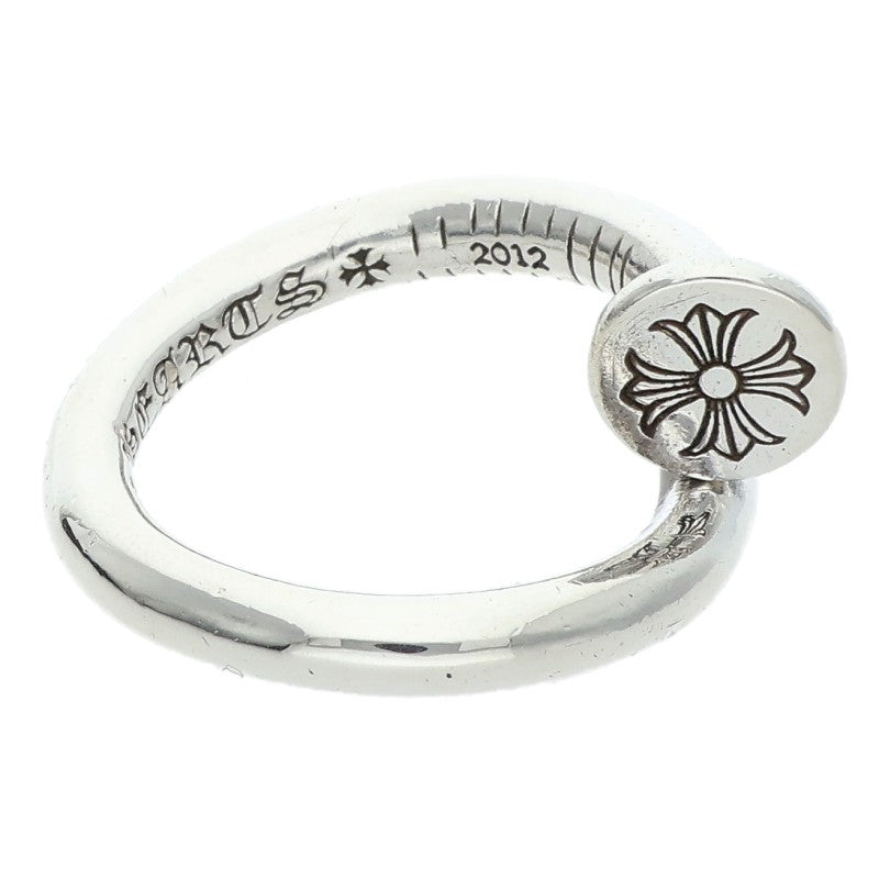 Chrome Hearts Nail Flat Silver Ring Size US 4.5