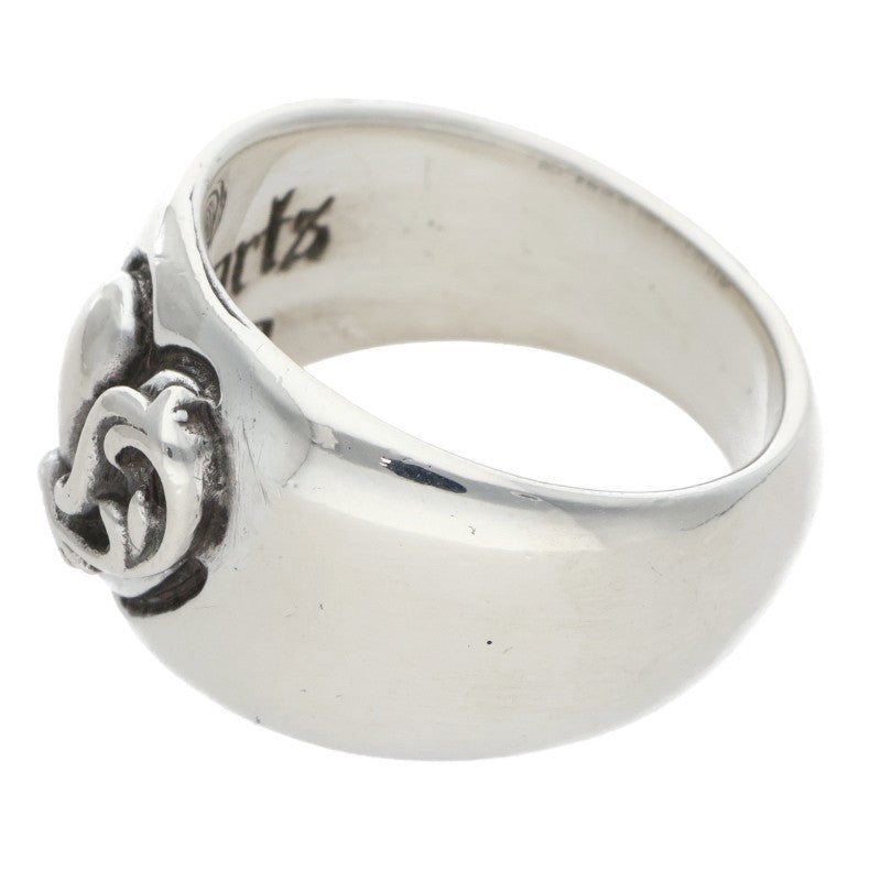 Chrome Hearts HEART IN BAND Silver Ring Size US 8