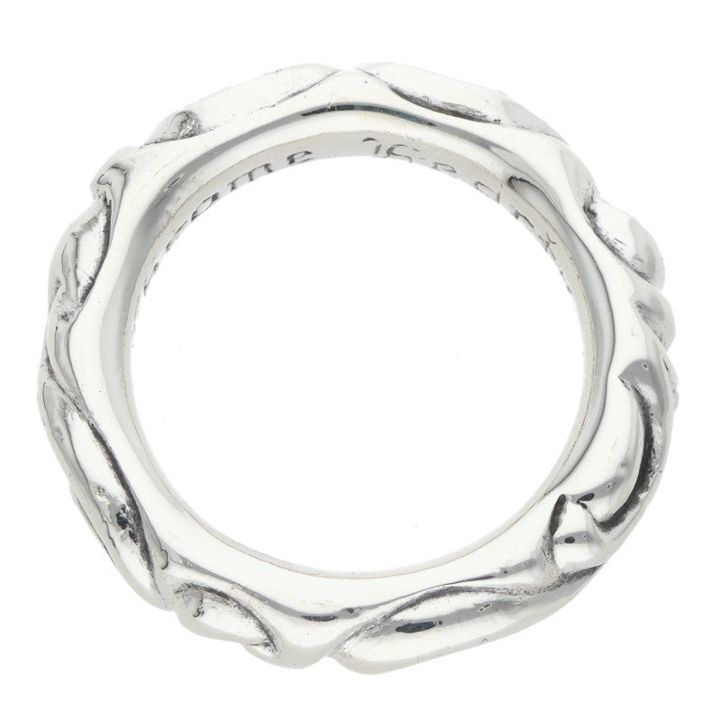 Chrome Hearts SCRL BAND Ring Silver Size JP 19 (Silver 10g)