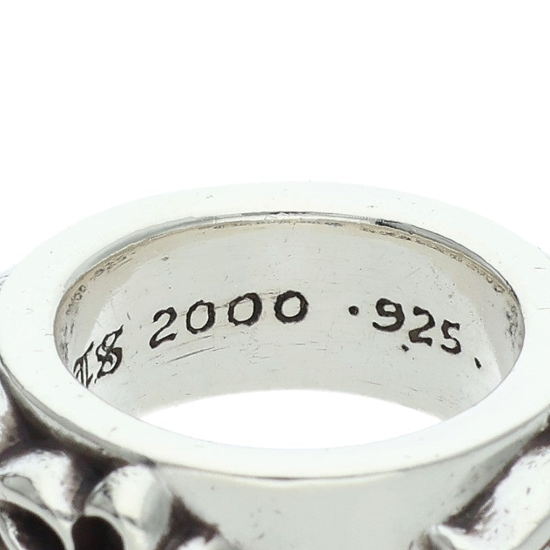 Chrome Hearts DBL NARROW VINE BAND Ring Silver Size JP 7.5 (Silver 13.55g)