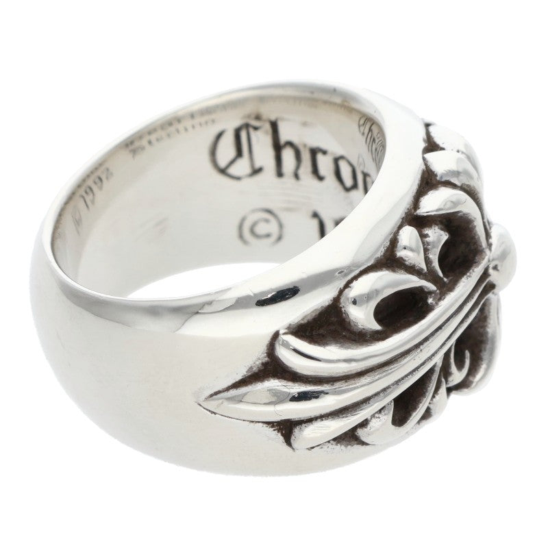 Chrome Hearts FLRL CRS Sterling Silver Ring Size US 4.5